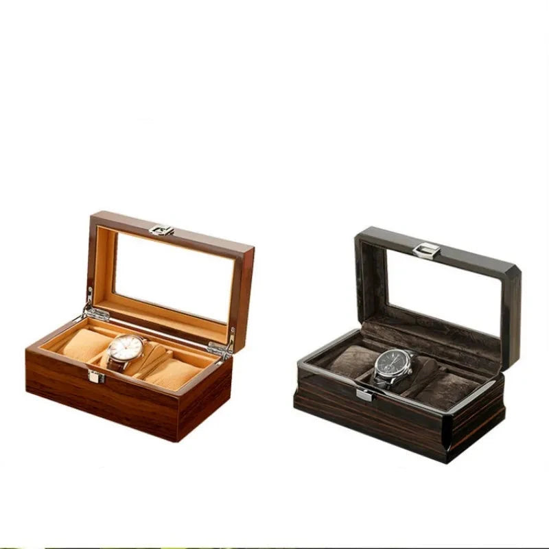 Light Velvet Mini Watch Box-2-Le Remontoir