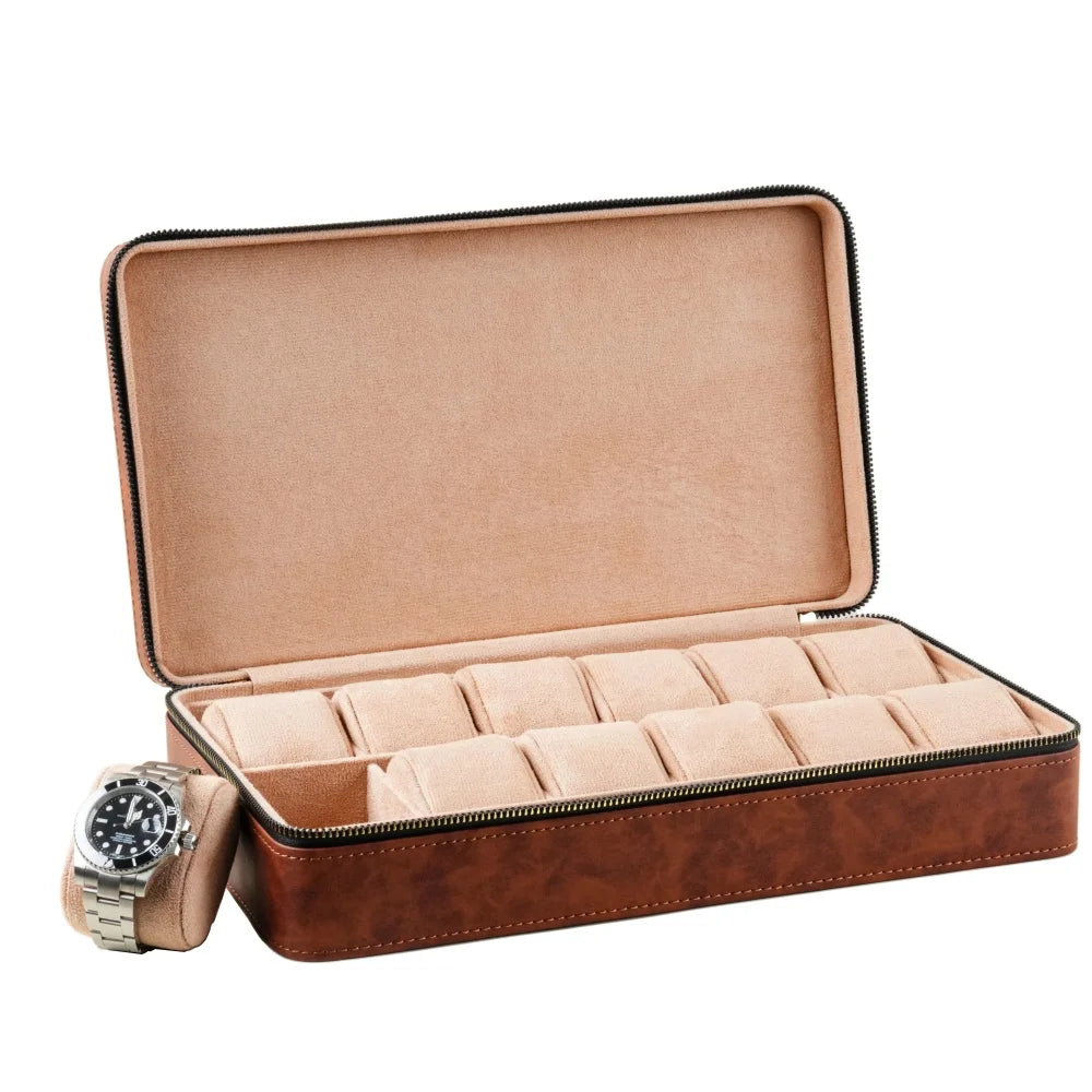 Watch Box - Spacious Brown Case-4-Le Remontoir