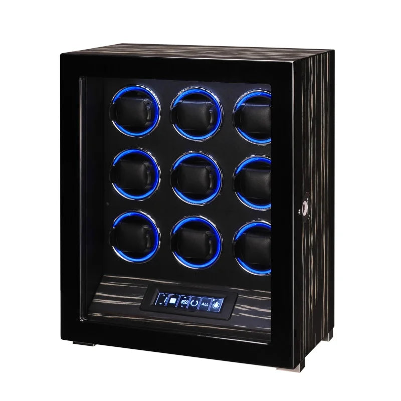 Nonette Ebony Black Watch Winder-1-Le Remontoir