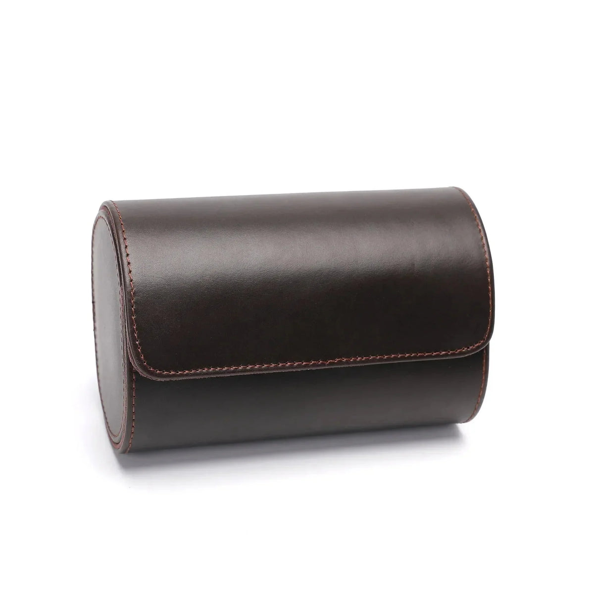Watch Travel Case - Dark Brown Leather Duo-1-Le Remontoir