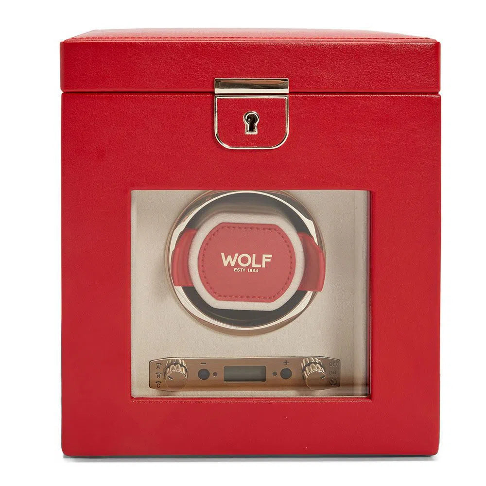 Remontoir Montre Palermo 1 Montre Rouge avec rangement pour bijoux