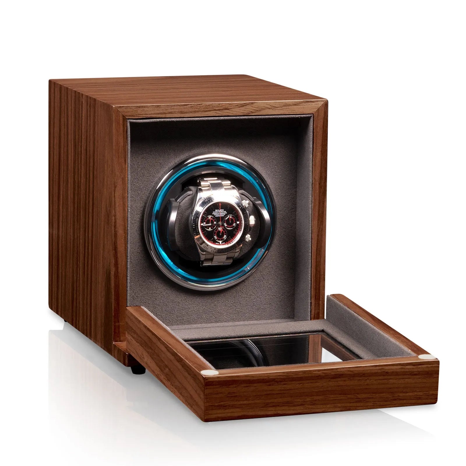 Denver Watch Winder – Walnut-1-Le Remontoir