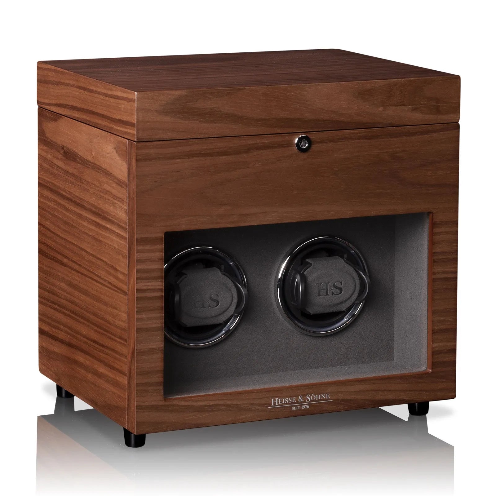 Denver 2 Watch Winder – Walnut-4-Le Remontoir