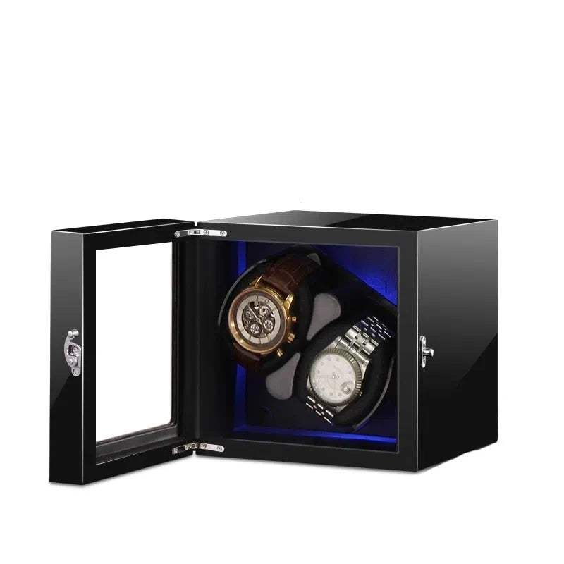 Automatic Watch Winder LuxeLift Piano 2 Slots-1-Le Remontoir