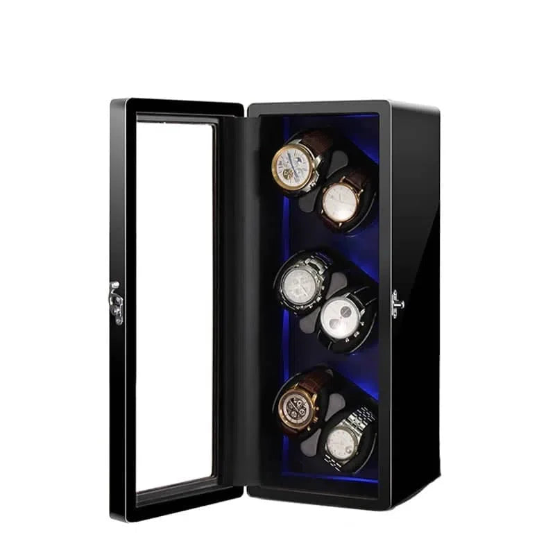 Automatic Watch Winder LuxeLift Piano 6 Slots-1-Le Remontoir
