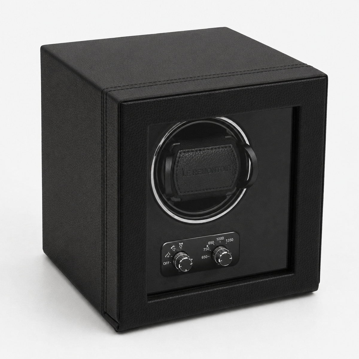Watch Winder Cube Divan · 1 Watch · Onyx Black