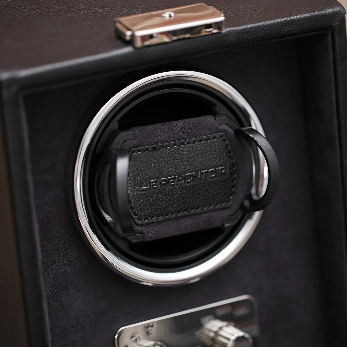Cube Sofa Black-3-1 to 3 watches,Le Remontoir, Leather