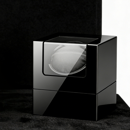 Watch Winder - Deluxe Black Swan-3-Le Remontoir