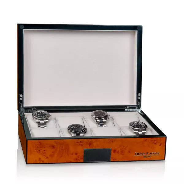 Botega Burl Wood Watch Box - 8 Watches-3-Le Remontoir