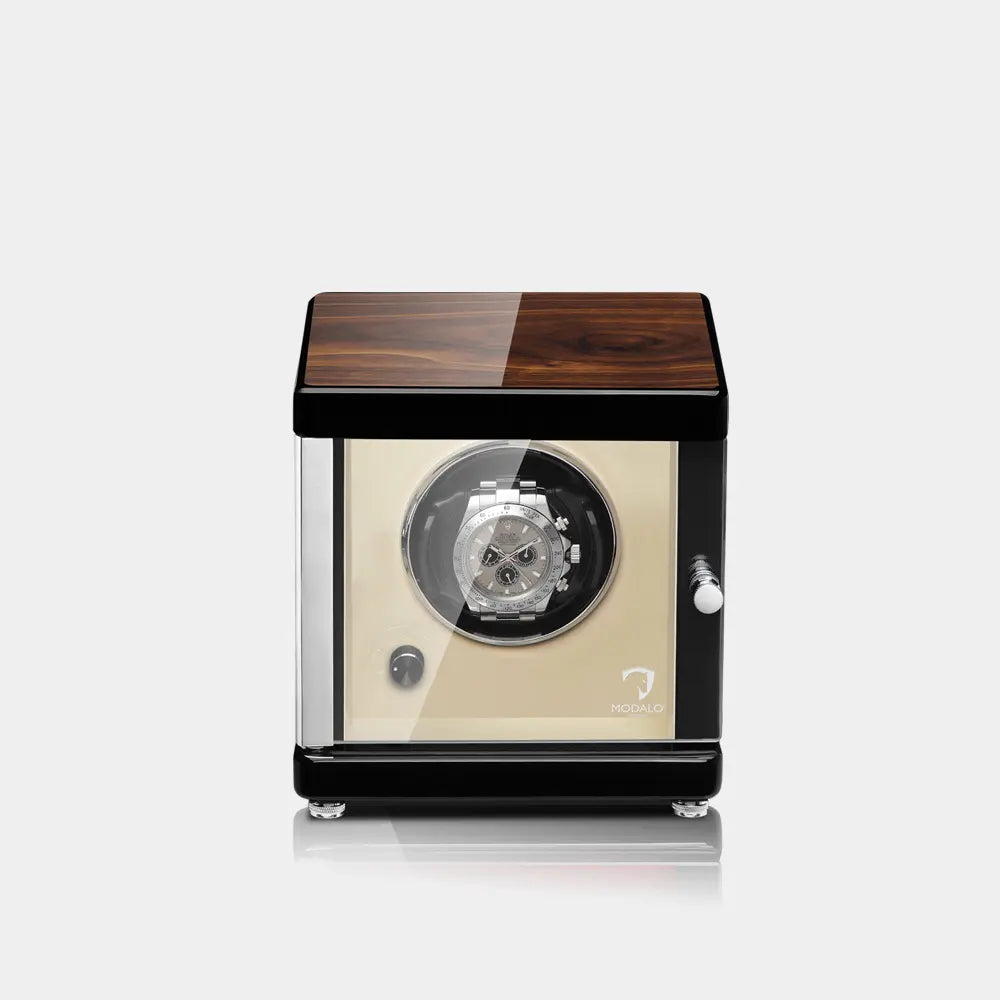 AMBIENTE Solo Watch Winder – Old Walnut-1-Le Remontoir