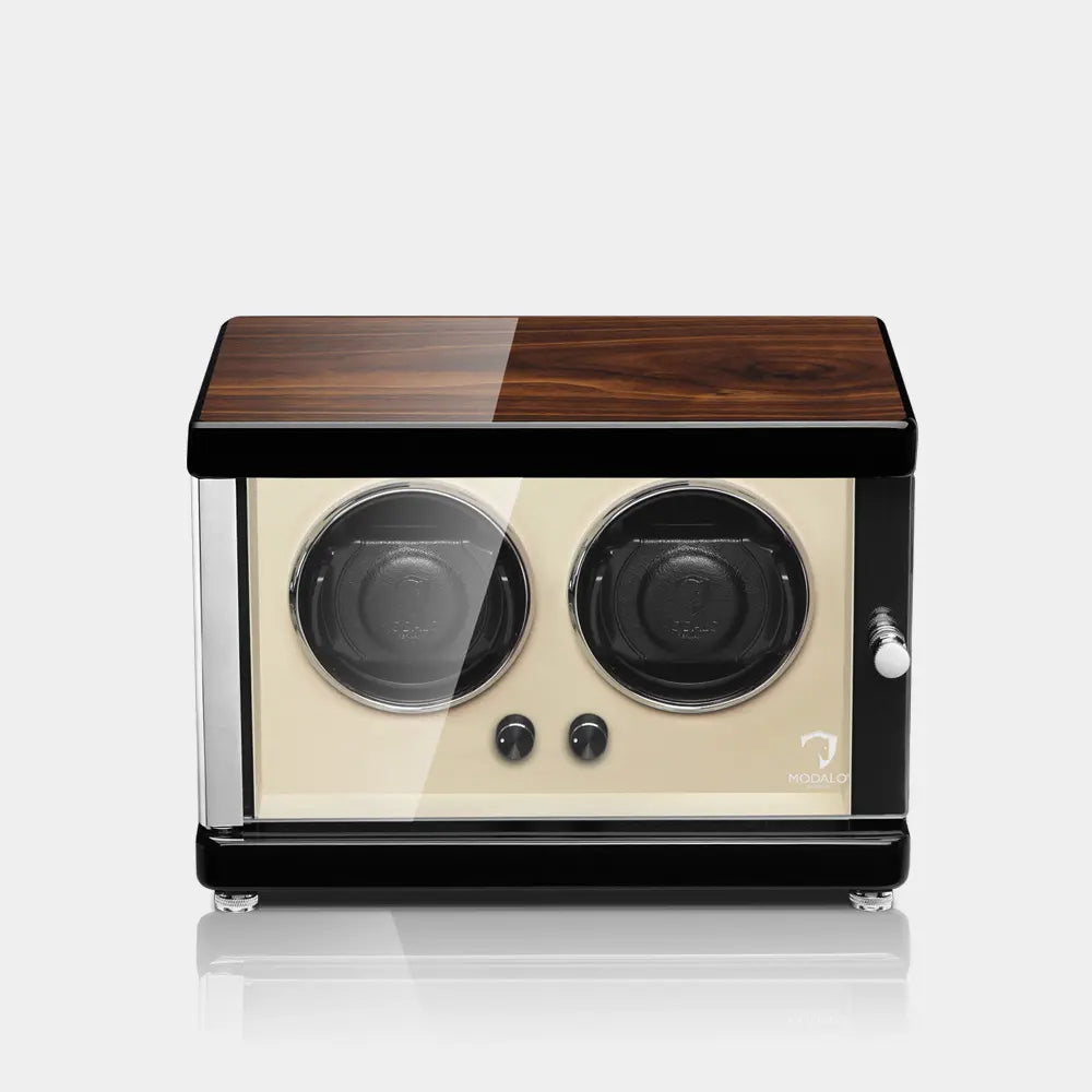AMBIENTE Duo Watch Winder – Old Walnut
