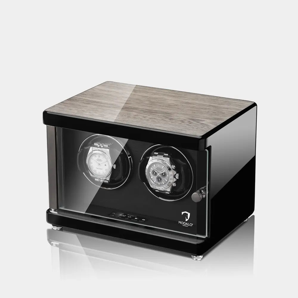 AMBIENTE PREMIUM Duo Watch Winder – Root Wood-1-Le Remontoir