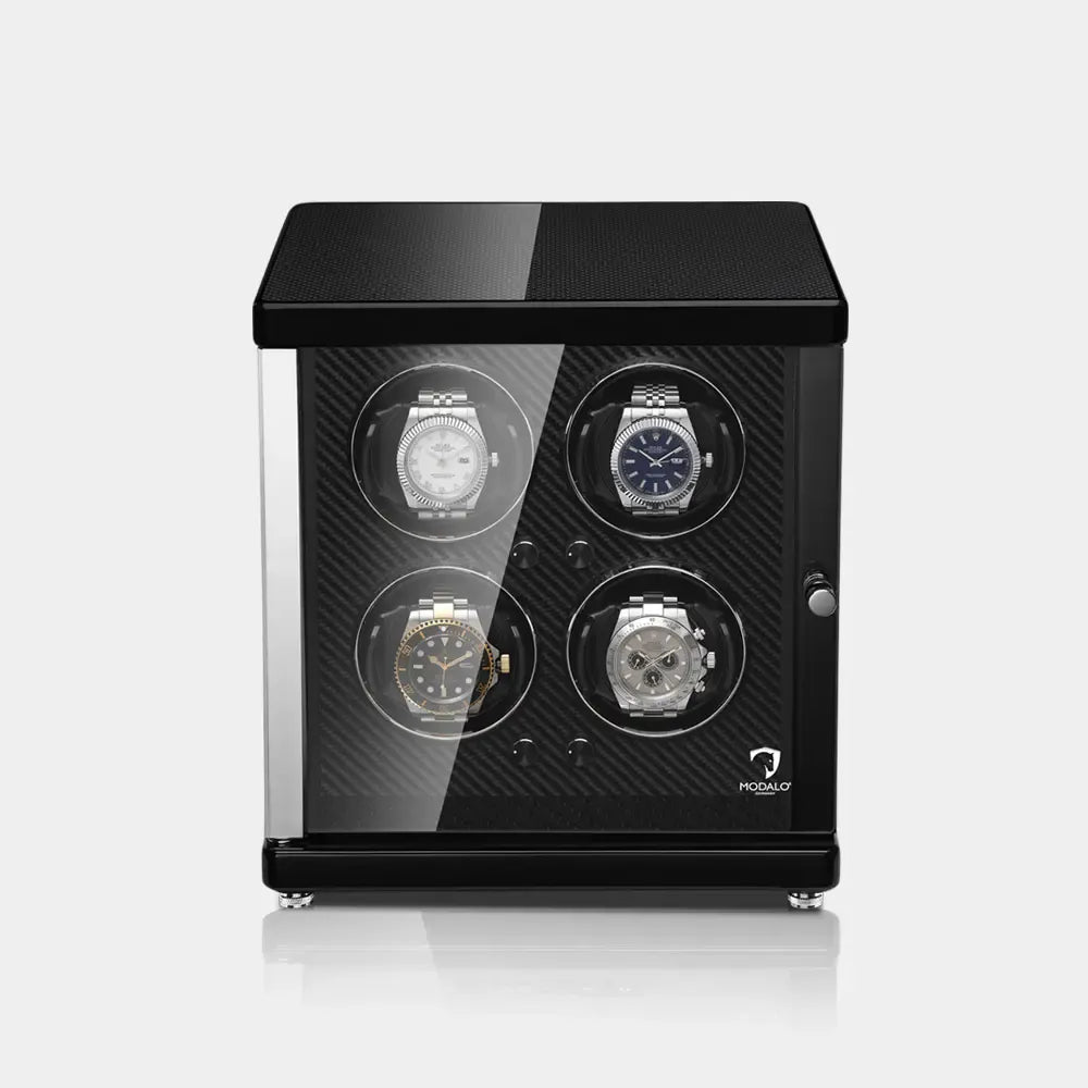 AMBIENTE Quartet Watch Winder – Carbon-1-Le Remontoir