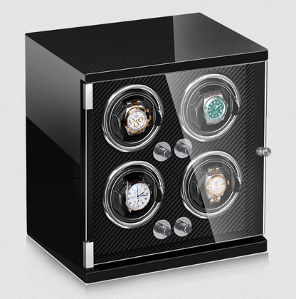 Watch Winder - Classic Carbon 4 Watches-4-Le Remontoir