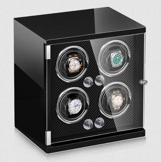 Watch Winder - Classic Carbon 4 Watches-4-Le Remontoir