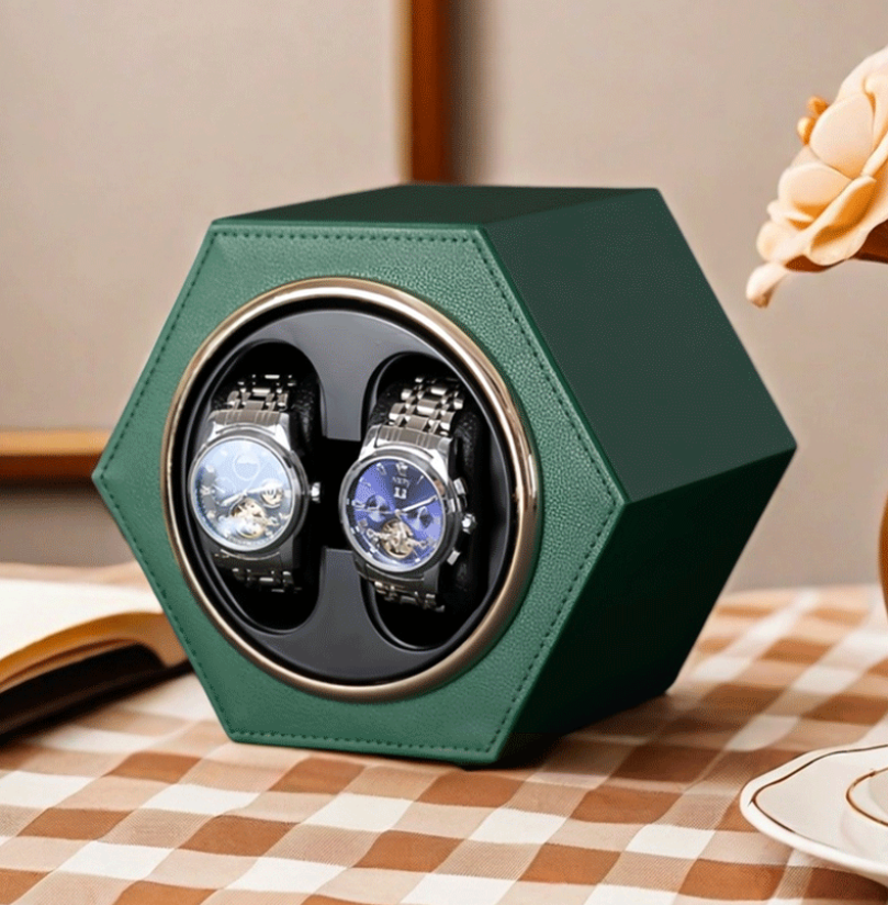 Hexagonal Duo Watch Winder – Sinople-5-Le Remontoir