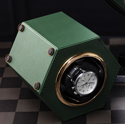 Hexagonal Sinople Watch Winder-3-Le Remontoir