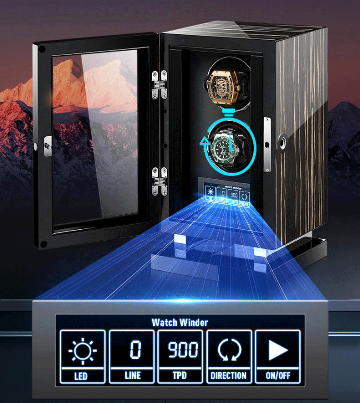 Watch Winder - Dezuor Prestige Wooden-5-Le Remontoir