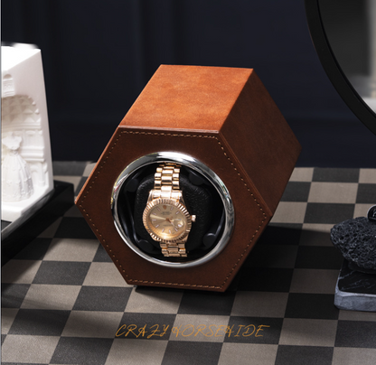Hexagonal Coffee Watch Winder-2-Le Remontoir