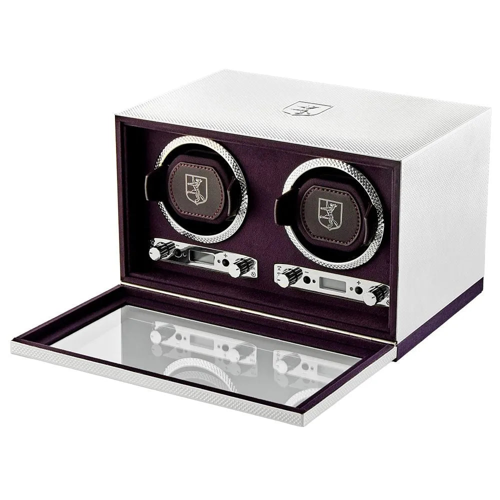 Silver Double Watch Winder-1-Le Remontoir