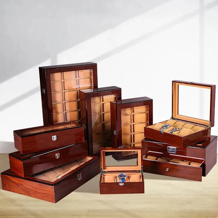 Light Velvet Mini Watch Box-3-Le Remontoir
