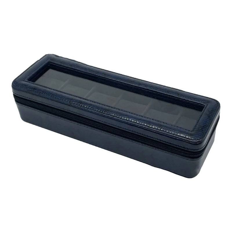 Classic Navy Blue Watch Box-1-Le Remontoir