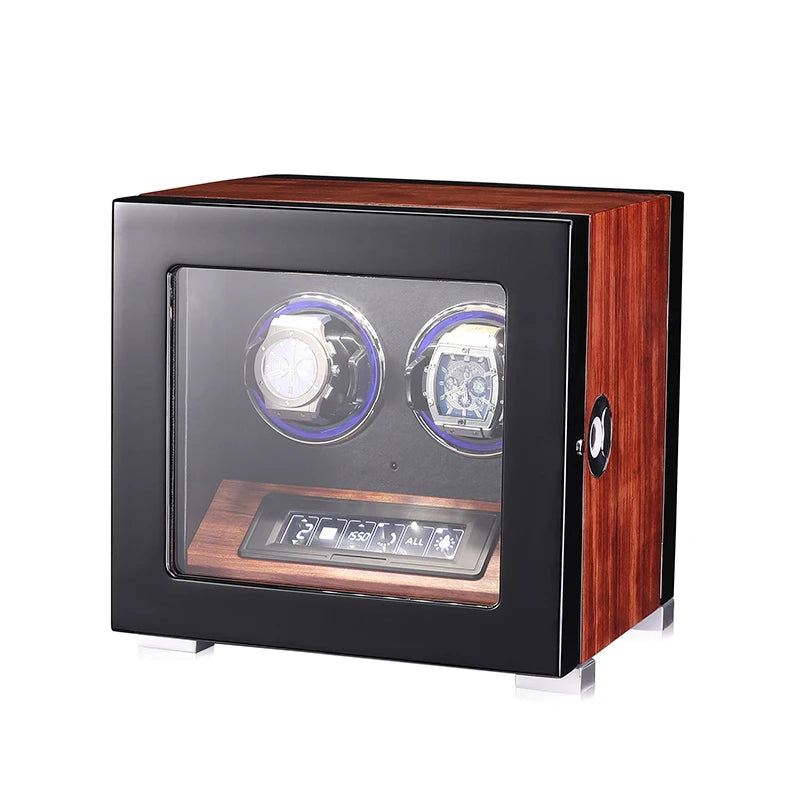Brown Dual Watch Winder-1-Le Remontoir