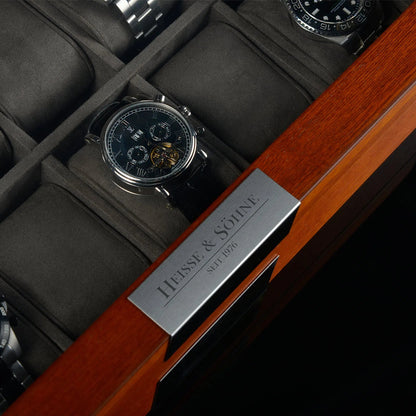 Monteray Mahogany Watch Box for 12 Watches-3-Le Remontoir