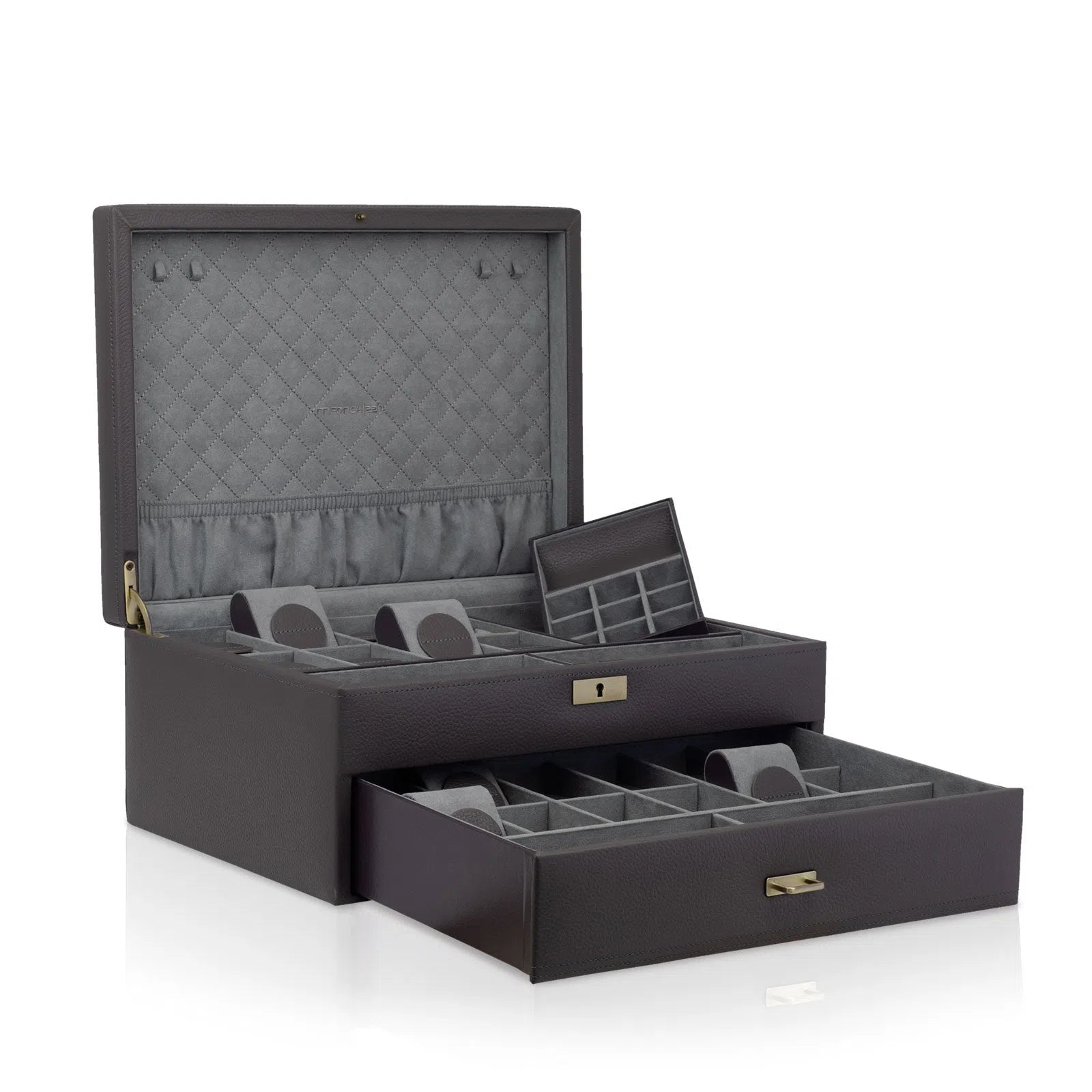 Watch Box - Jumbo Dynasty 20-Watch Grey-2-Le Remontoir