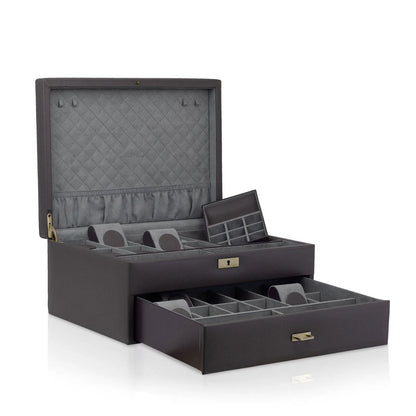 Watch Box - Jumbo Dynasty 20-Watch Grey-2-Le Remontoir