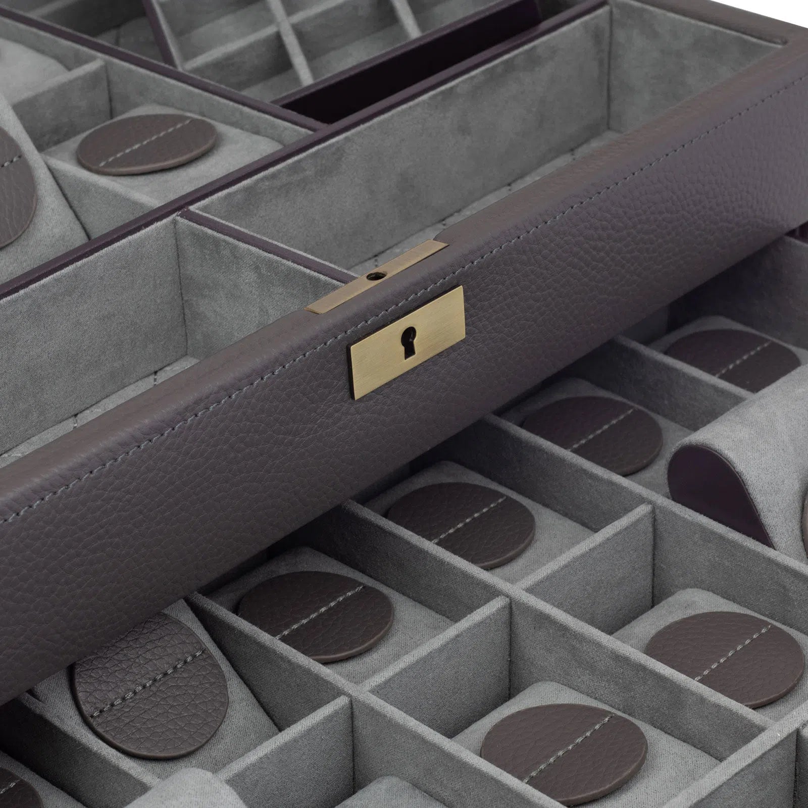 Watch Box - Jumbo Dynasty 20-Watch Grey-4-Le Remontoir