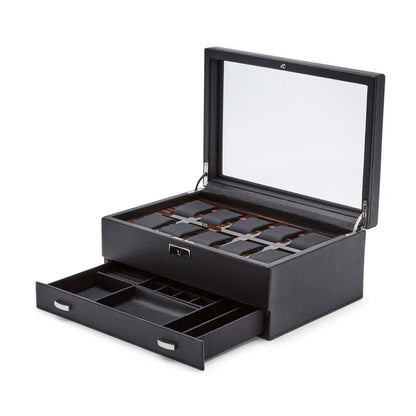 Boite a Montre Roadster 10 Montres Noir avec tiroir 4