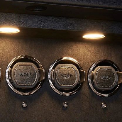 Watch Winder - Wolf1834 Athos 8 Safe with Storage Black