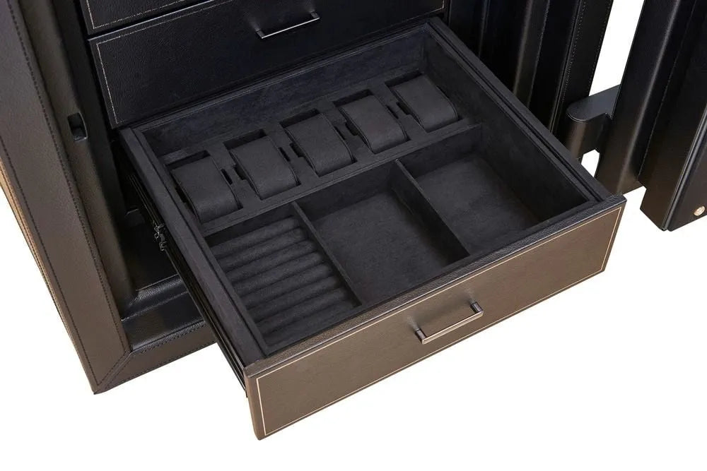 Watch Winder - Wolf1834 Athos 8 Safe with Storage Black