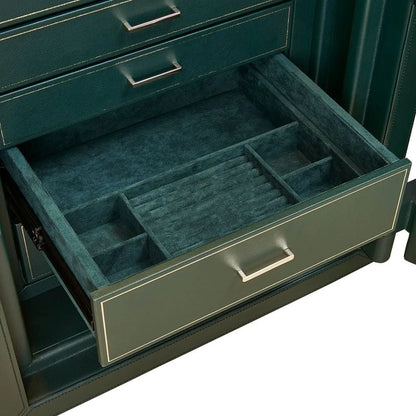 Watch Winder - Wolf1834 Athos 8 Safe with Storage Green