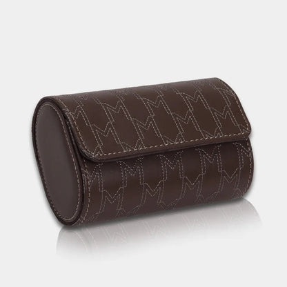 Watch Case - OPTIMUS 2 Watches Brown/White-3-Le Remontoir