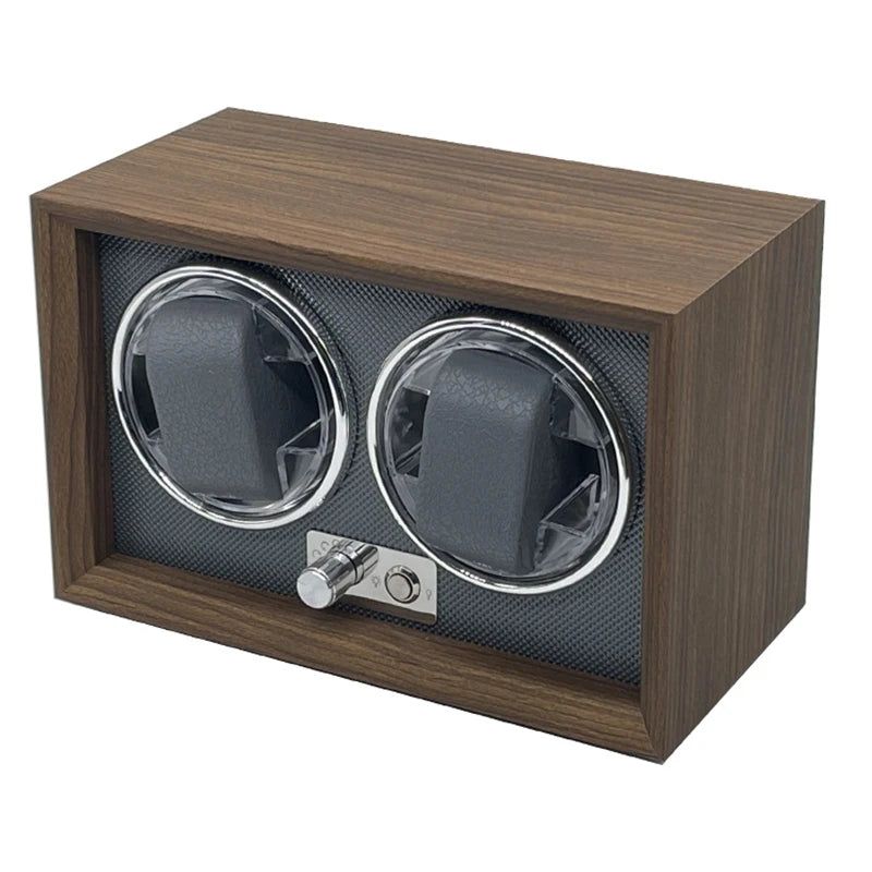Remontoir 2 montres  Vintage marron et gris 2 