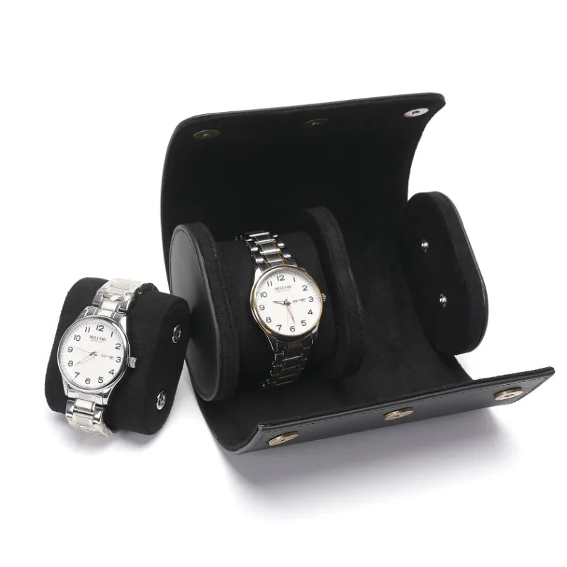 Corbeau Duo Leather Watch Case-2-Le Remontoir