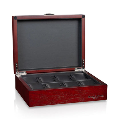 Bregano Watch Box for 8 Watches - Cherry Red-1-Le Remontoir
