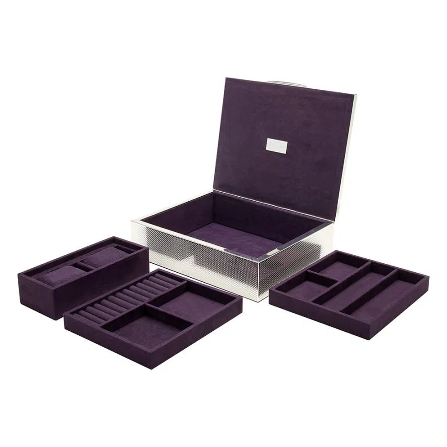 Jewelry and Heirloom Watch Box - Silver-2-Le Remontoir