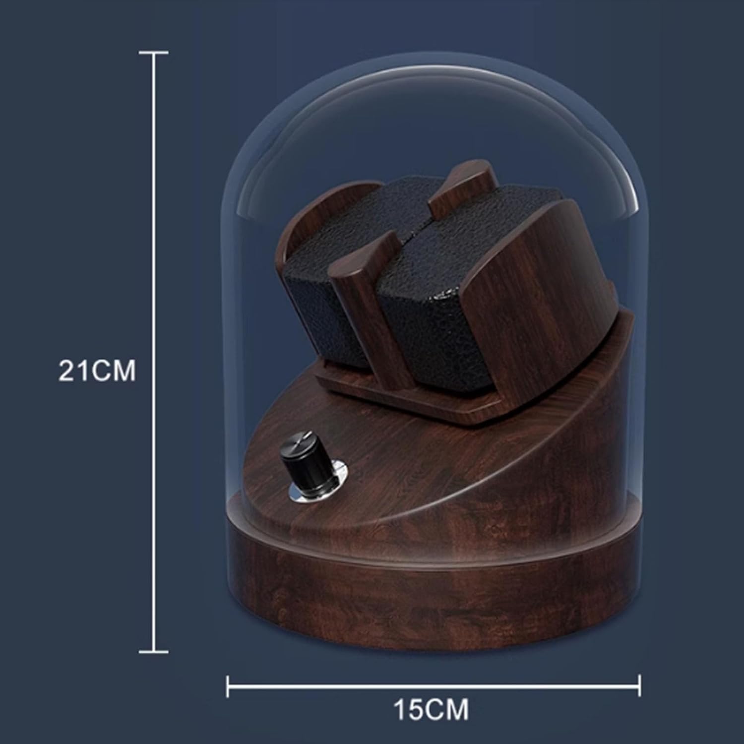 Watch Winder - Walnut Bell Dome-7-Le Remontoir