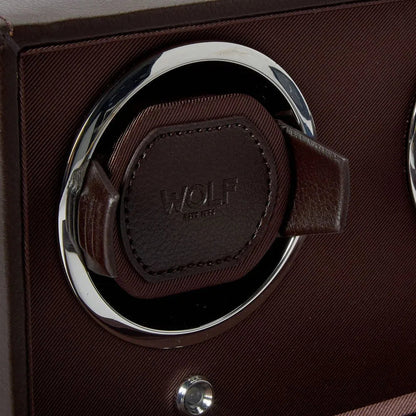 Remontoir Montre Cube 2 montres Marron avec couvercle 4