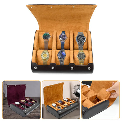 Watch Case - Black Ochre Sextuple-2-Le Remontoir