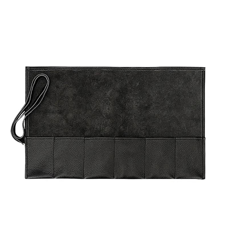 Raven Leather Watch Roll-1-Le Remontoir