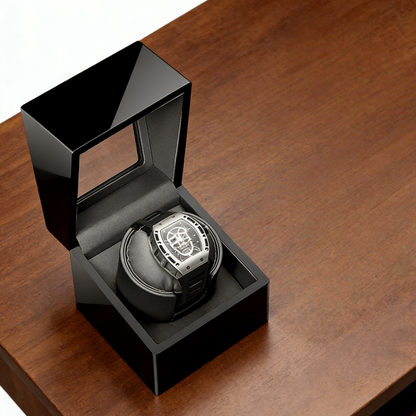 Watch Winder - Deluxe Black Swan-5-Le Remontoir