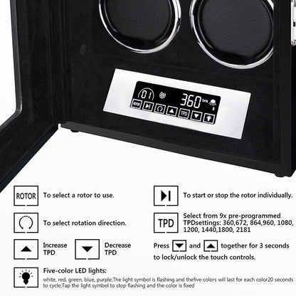 Automatic Watch Winder Macassar Duo-2-Le Remontoir