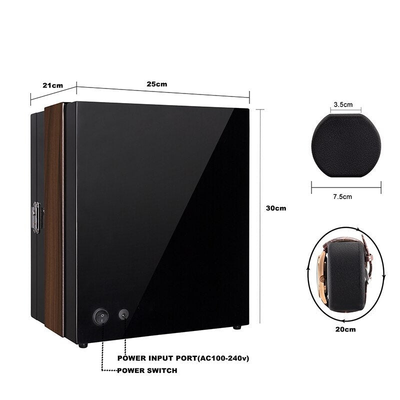 Automatic Watch Winder Macassar Quartet-4-Le Remontoir