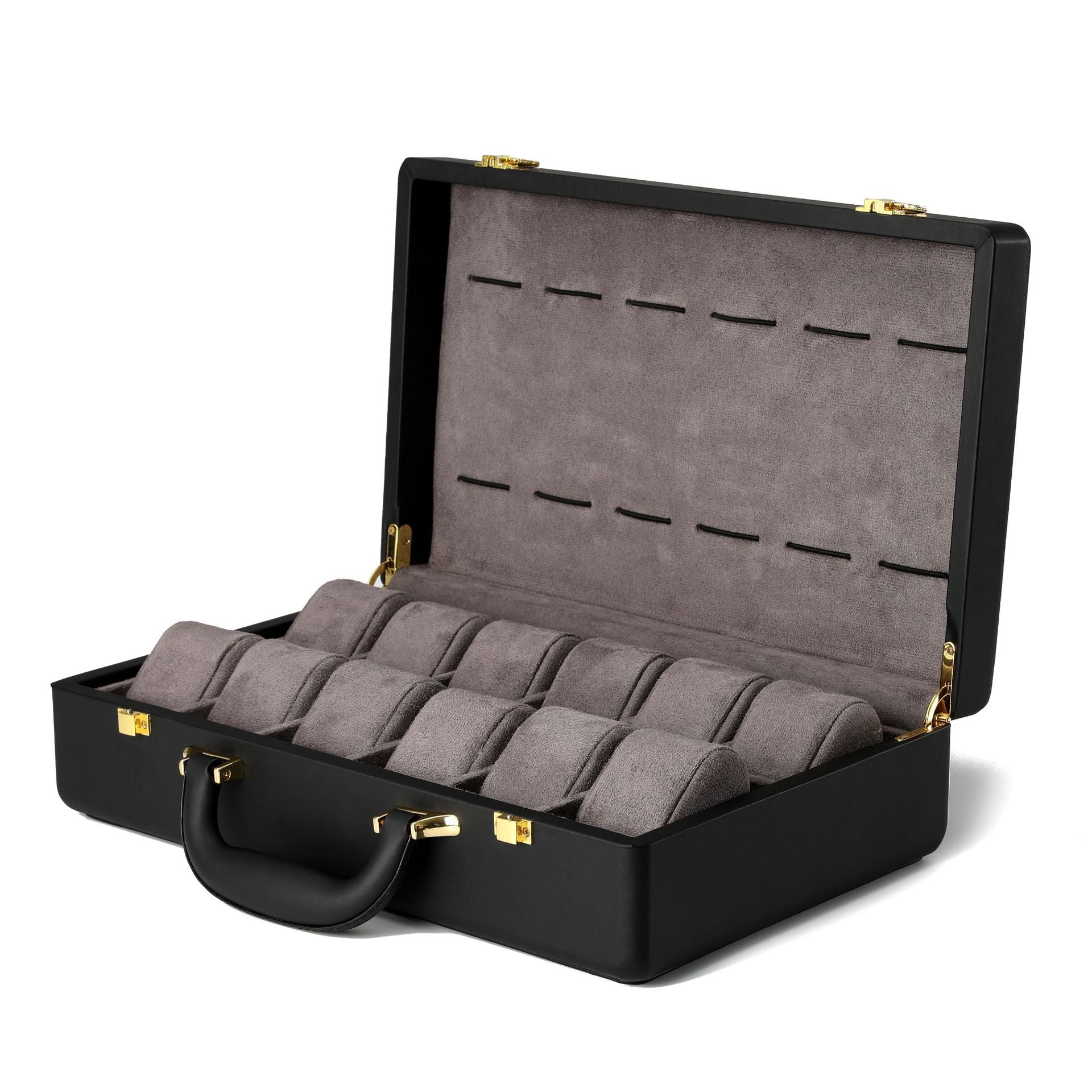 Black Leather Watch Case for American audience-1-Le Remontoir