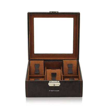 Watch Box – Bond 6 Watches Brown-1-Le Remontoir