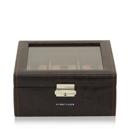 Watch Box – Bond 6 Watches Brown-2-Le Remontoir